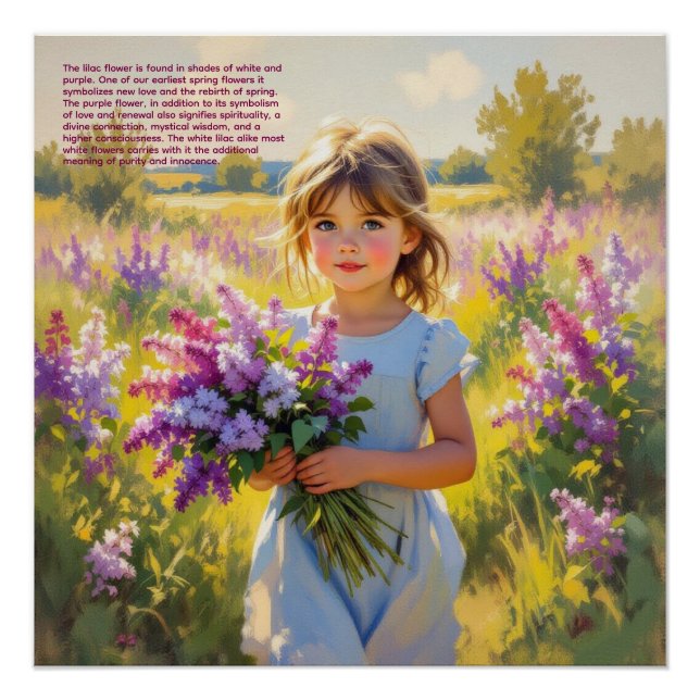 Poster Symbolisme du lilas (Devant)