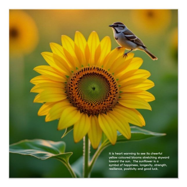 Poster Symbolisme du tournesol (Devant)