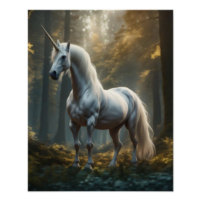 Poster Symbolisme Unicorne (Devant)