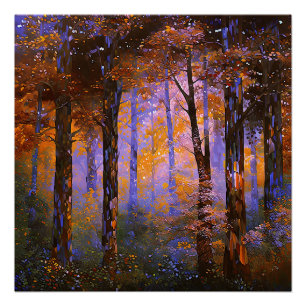 Poster Symphonie de Feuille - Paysage boisé