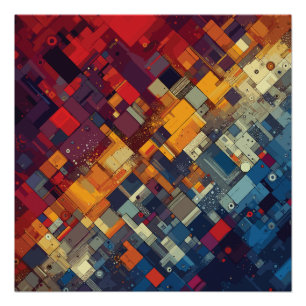 Poster Symphonie des formes et des couleurs