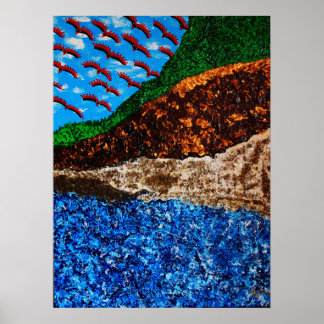 Poster "Synchronicité 3 (contraste élevé)"