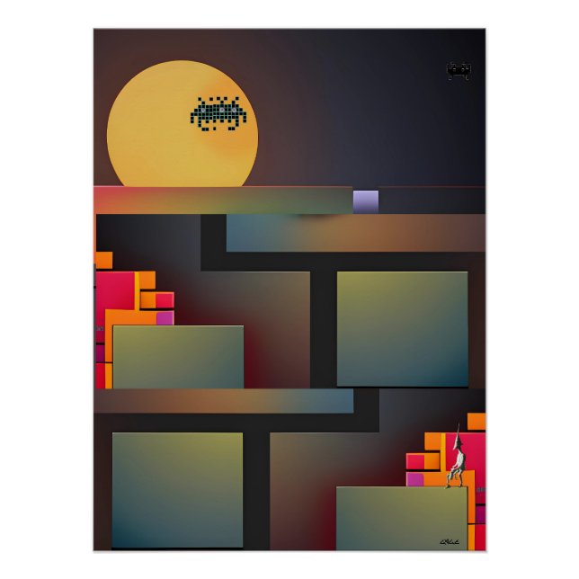 Poster Synthwave Neurality Modernist II (Devant)