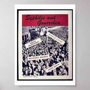 Poster Syphilis And Gonorrhea