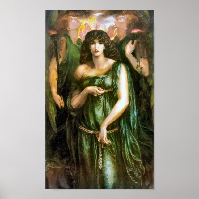 Poster Syrian Astarte 1877 Pre Raphaelite Art (Devant)