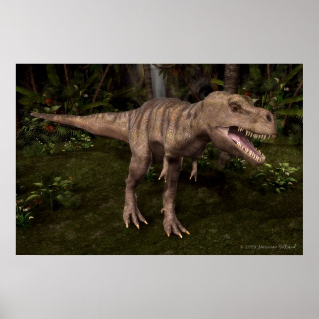 Poster T-Rex Dinosaur (Devant)