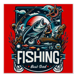 Poster T-shirt fish inG personnalisé