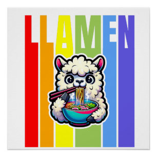 Poster T-shirt Llama drôle   Cadeaux Pour Elle   Cute Lla