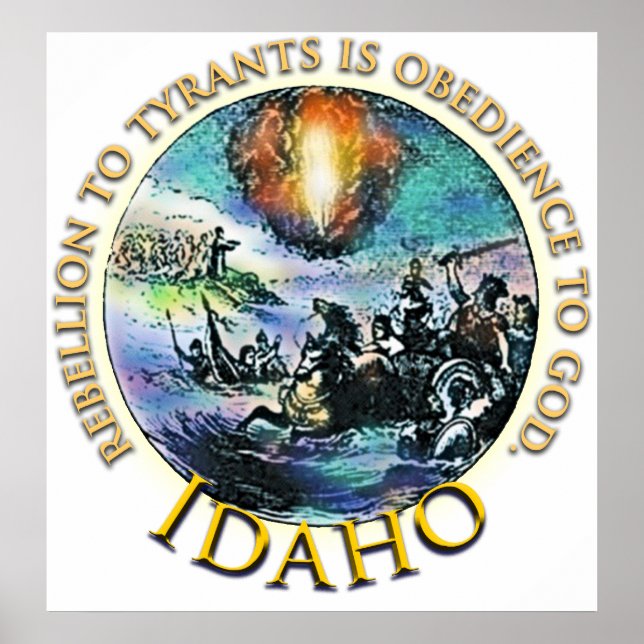 Poster T-shirts de thé de l'Idaho (Devant)