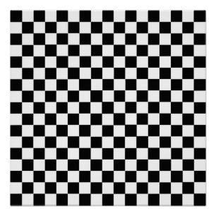 Poster Tableau de bord classique noir et blanc par STaylo