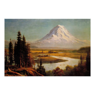 Poster Tableau du Mont Rainier par Albert Bierstadt