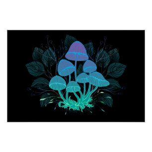 Poster Tabourets dans Bushes