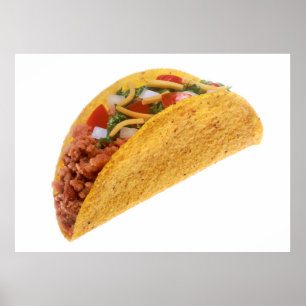 Poster Taco à coque dure