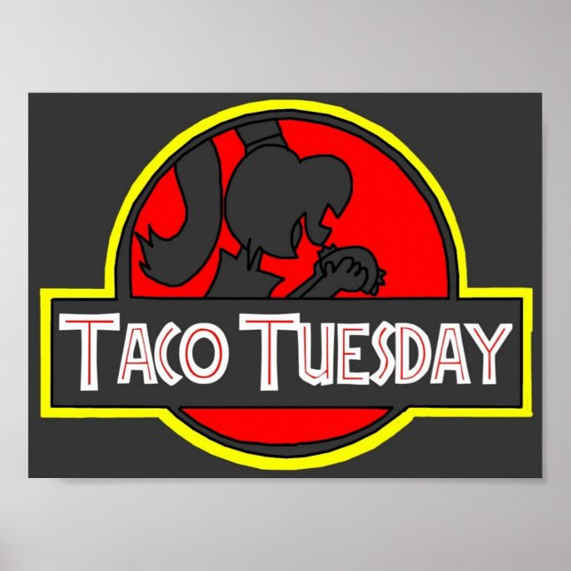 Poster Taco Tuesday (Devant)
