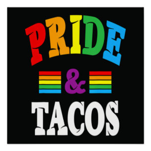 Poster Tacos de la fierté LGBT