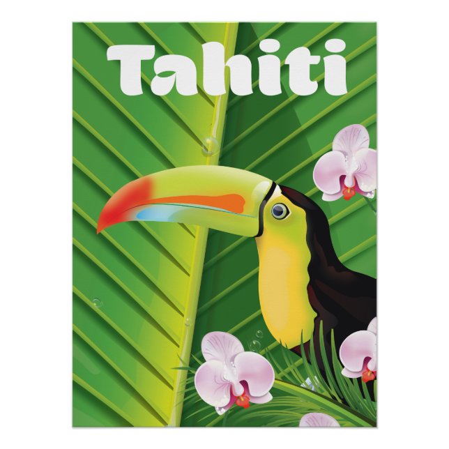 Poster Tahiti Toucan (Devant)