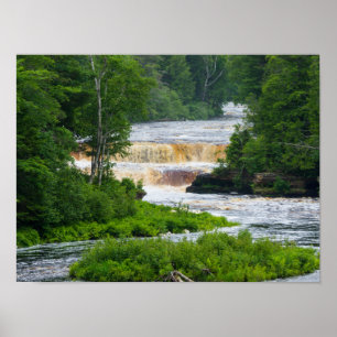 Poster Tahquamenon Les Chutes Basses