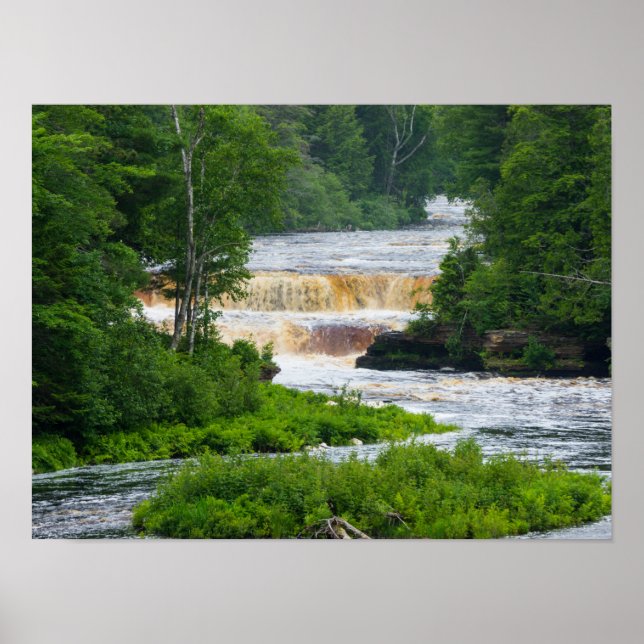 Poster Tahquamenon Les Chutes Basses (Devant)