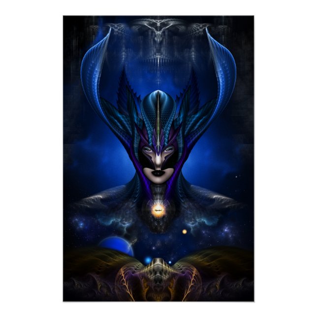 Poster Taidushan Sai Shadow Blue RB Portrait parfait Post (Devant)