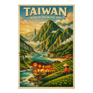 POSTER TAÏWAN – LE CŒUR DE L'ASIE PACIFIQUE