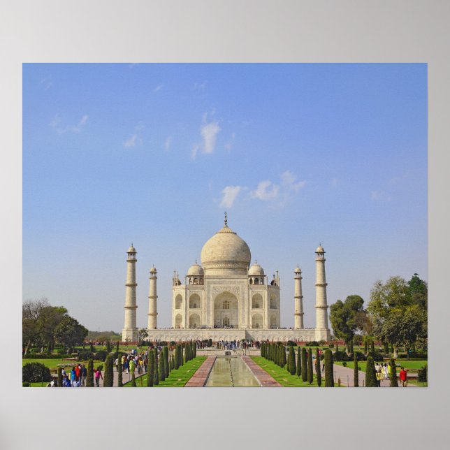 Poster Taj Mahal, a mausoleum located in Agra, India, (Devant)