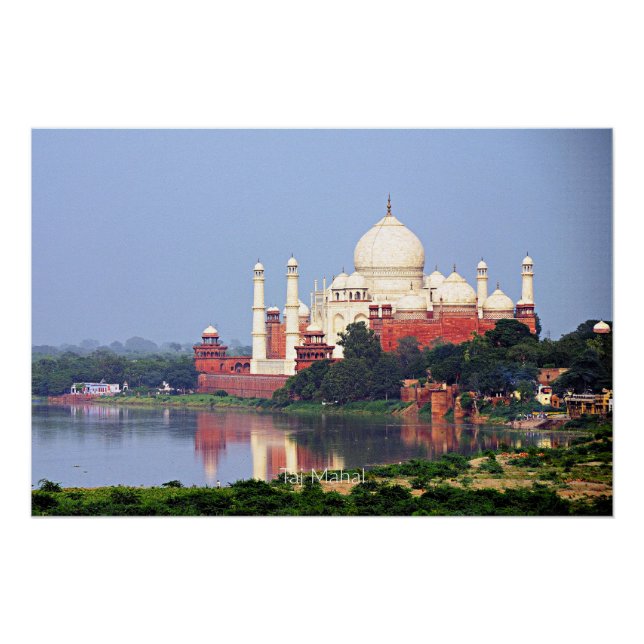Poster Taj Mahal, Agra, Inde, (Devant)