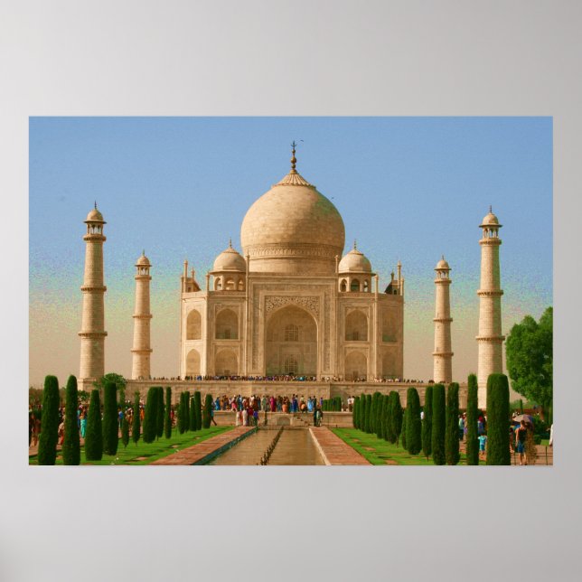 Poster taj mahal clair (Devant)