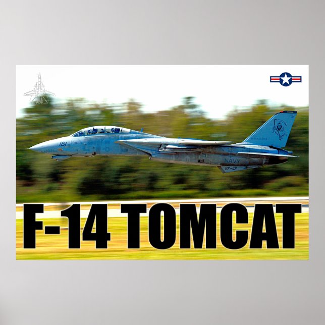 POSTER "TAKEOFF" F-14 TOMCAT (Devant)