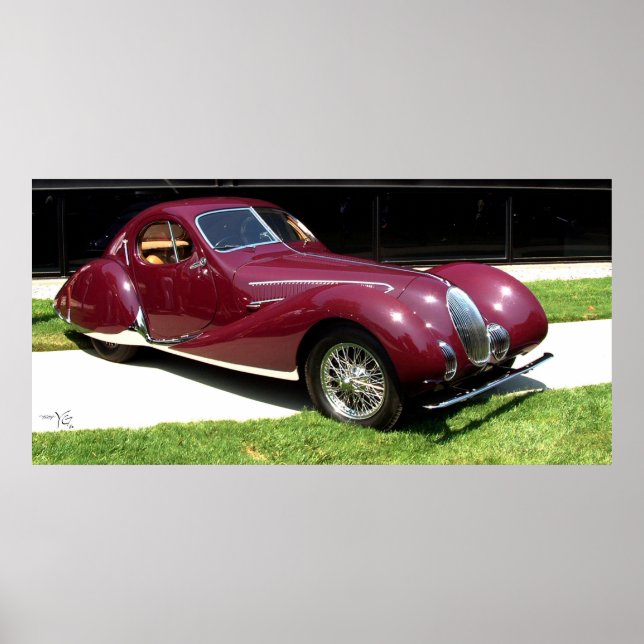Poster Talbot Lago T150SS 1937 (Devant)