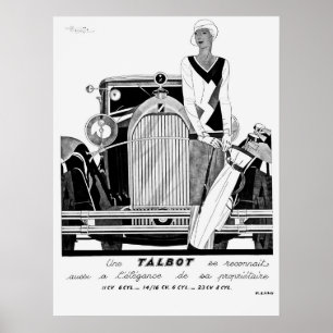 Poster Talbot vintage 1930