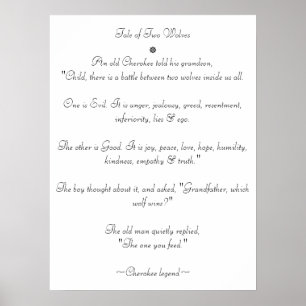 Poster Tale of Two Wolves