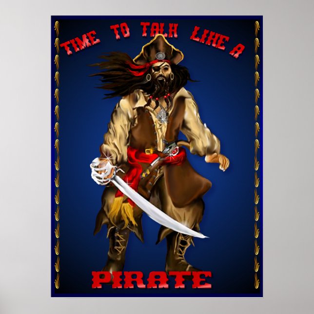 Poster Talk Like A Pirate...Poster (Devant)