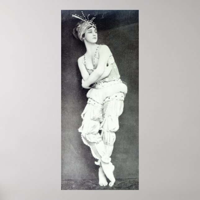 Poster Tamara Karsavina dans le rôle de Zobeide (Devant)