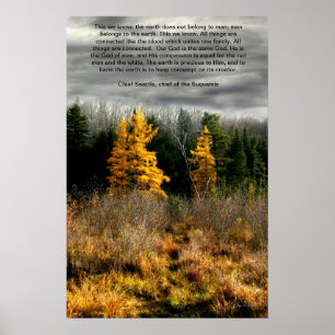Poster Tamarack Three Seattle Quote Card, Seattle Quote C