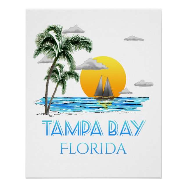 Poster Tampa Bay Floride (Devant)