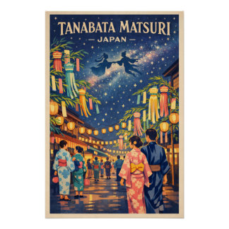 Poster Tanabata Matsuri (Star Festival) in Japan