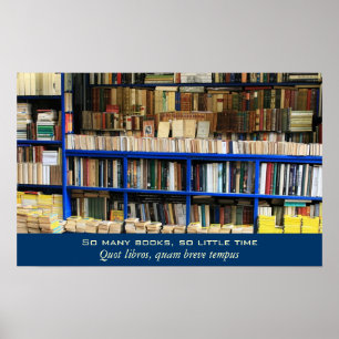 Poster Tant De Livres Si Peu De Temps