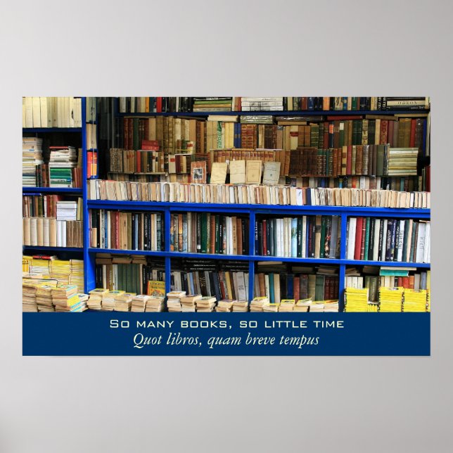 Poster Tant De Livres Si Peu De Temps (Devant)