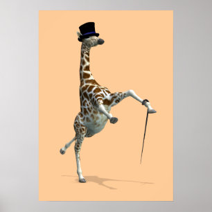 Poster Tap Dancing Giraffe