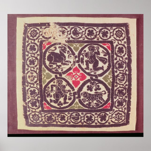 Poster Tapis de l'Empire romain oriental montrant la bête (Devant)