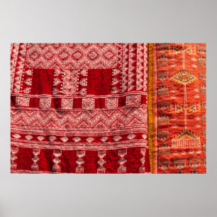 Poster Tapis Rouge Au Marché