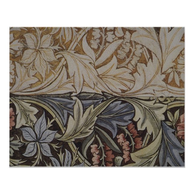 Poster Tapisserie de Jacinthe de William Morris Botanique (Devant)