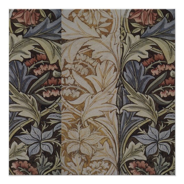 Poster Tapisserie de Jacinthe de William Morris Botanique (Devant)