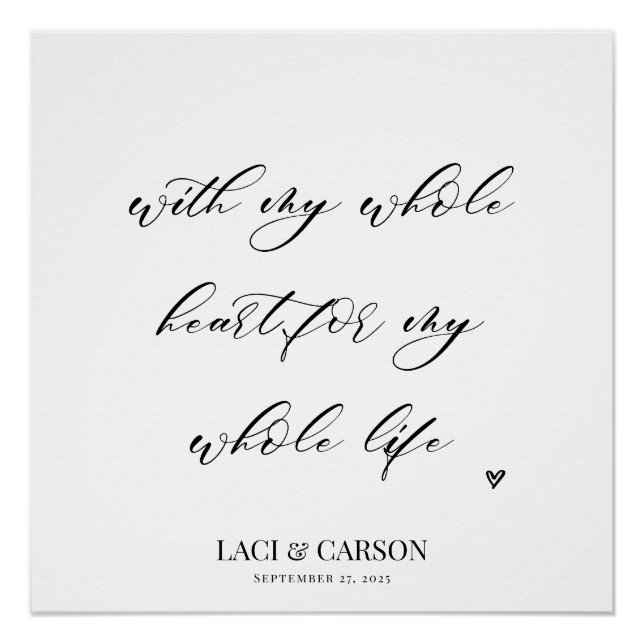 Poster Tapisserie Mariage romantique fond (Devant)