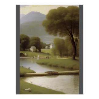 Poster Tapisserie murale en bois