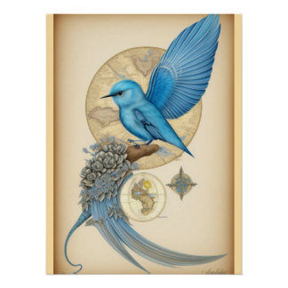 Poster Tapisserie murale en bois