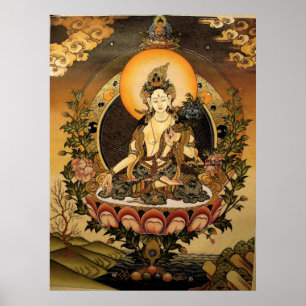 Poster Tara Femme Bouddha Bodhisattva Jetsun Dolma