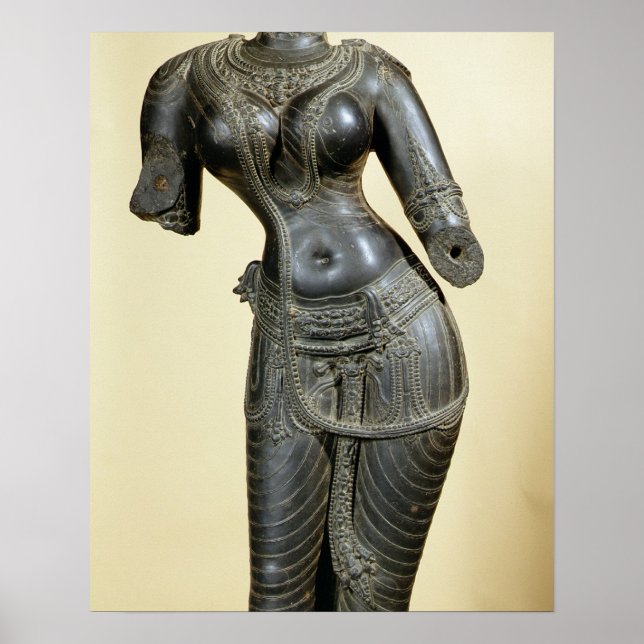 Poster Tara, Nalanda, Bihar, Pala dynasty (stone) (Devant)