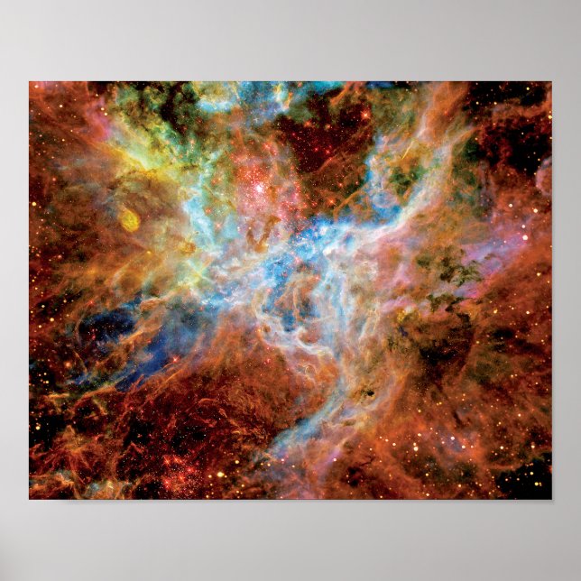 Poster Tarantula Nebula R136 NASA Hubble Space Photo (Devant)