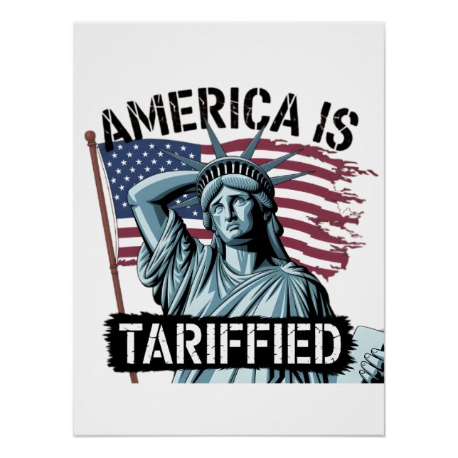 Poster Tariff Titters – La déclaration satirique de l'Amé (Devant)